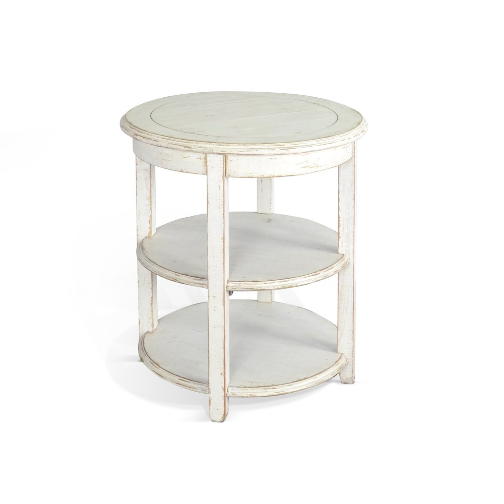 White Sand Side Table. Picture 1