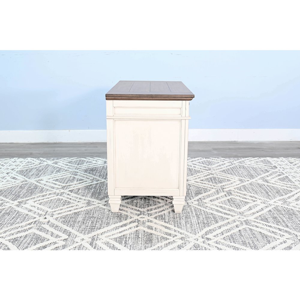 Lateral File Cabinet, Buckskin/Marble White. Picture 3