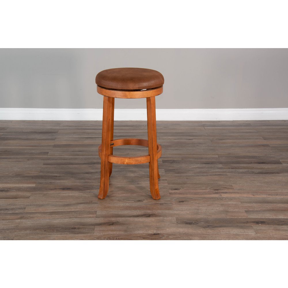 Bar Swivel Stool, Cushion Seat (Set of 2). Picture 3