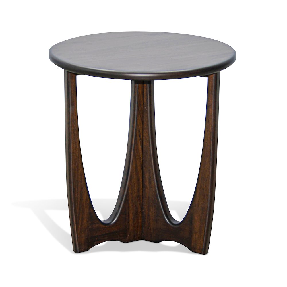 Sinatra Chair Side Table, Coffee Bean. Picture 1