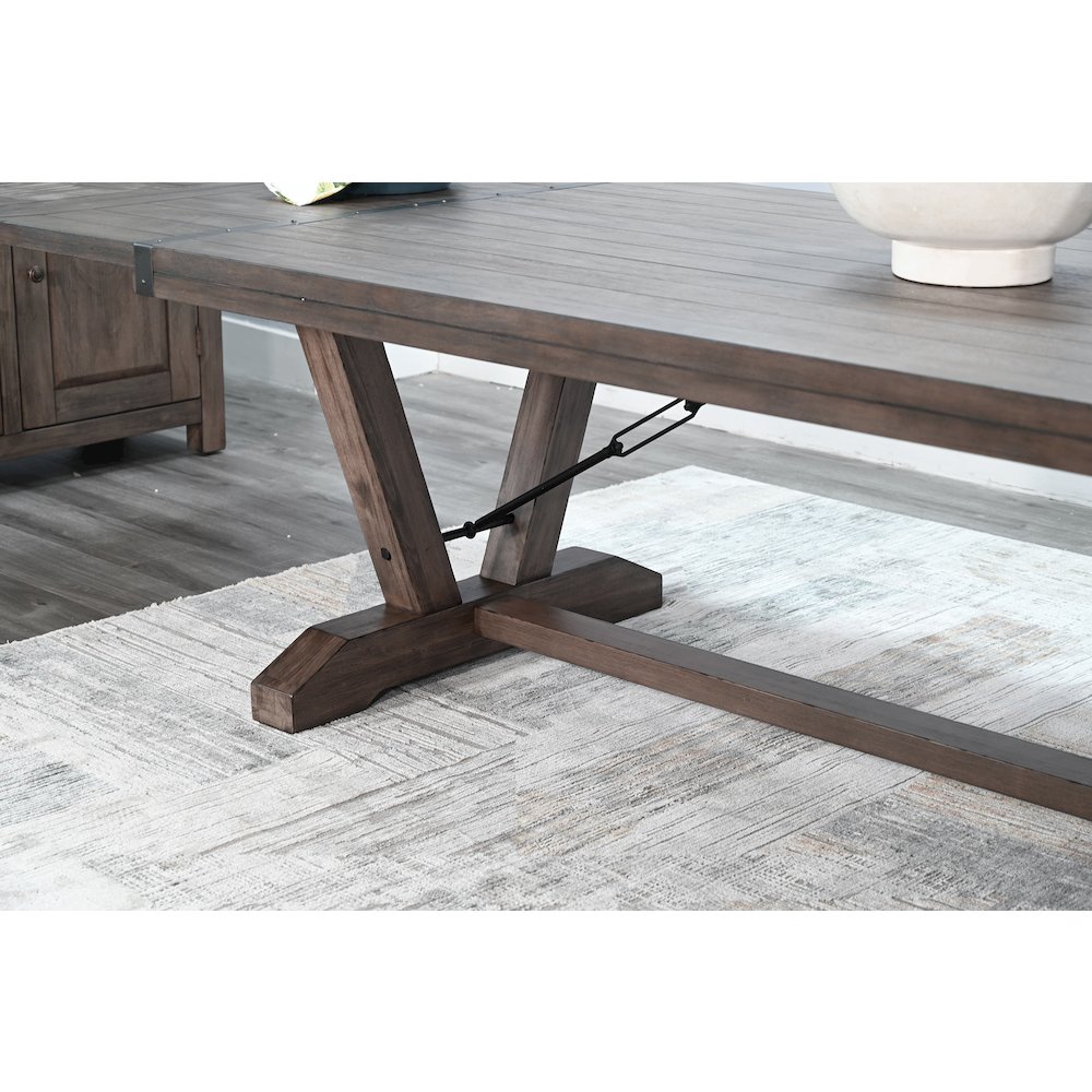 Yellowstone Extension Table with Folding Leaves. Picture 5