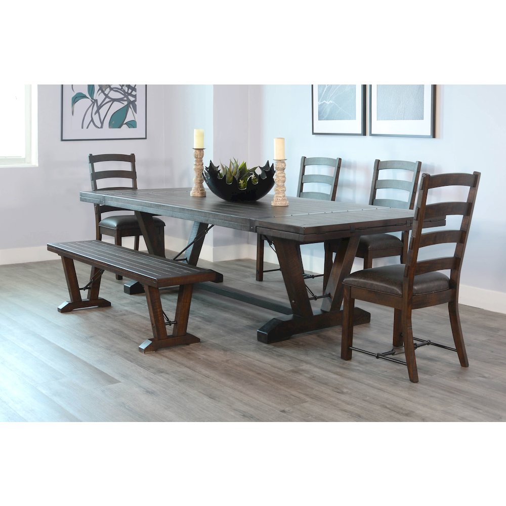 Yellowstone Folding Leaf Extension Dining Set. Picture 2