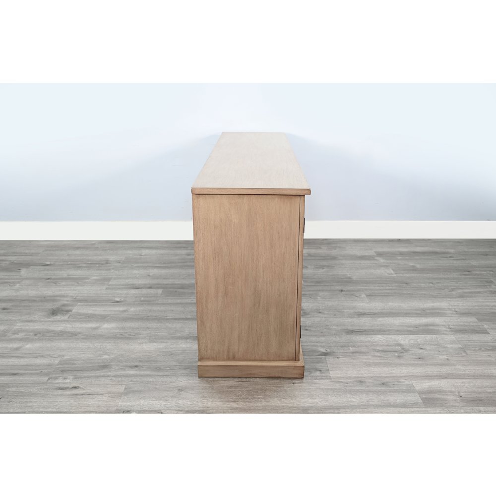 Elena Modern Wood Display Cabinet with Arched Glass Doors. Picture 5