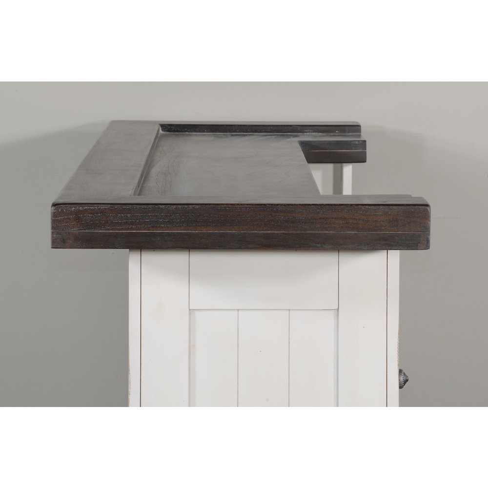78" Farmhouse Wood Home Bar Set. Picture 6