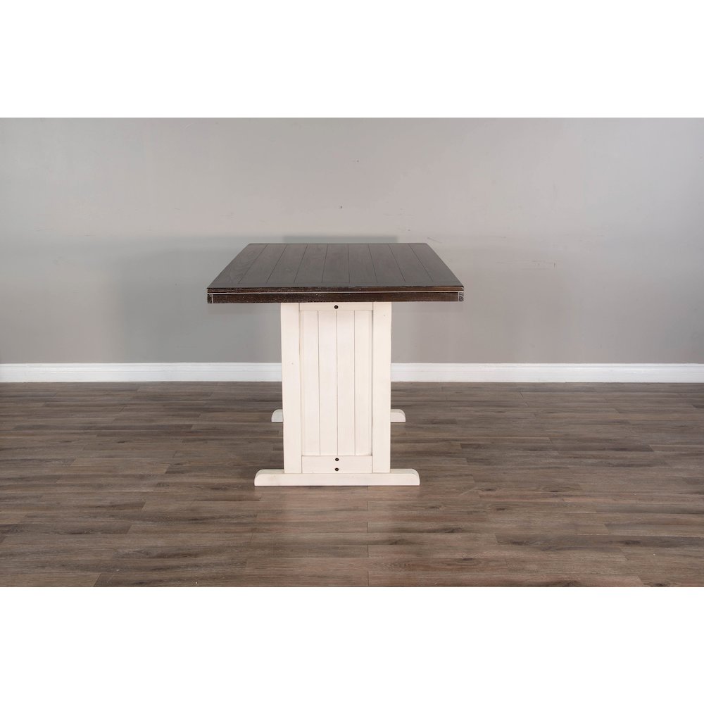 Rectangular Wood Counter Height Dining Table. Picture 5