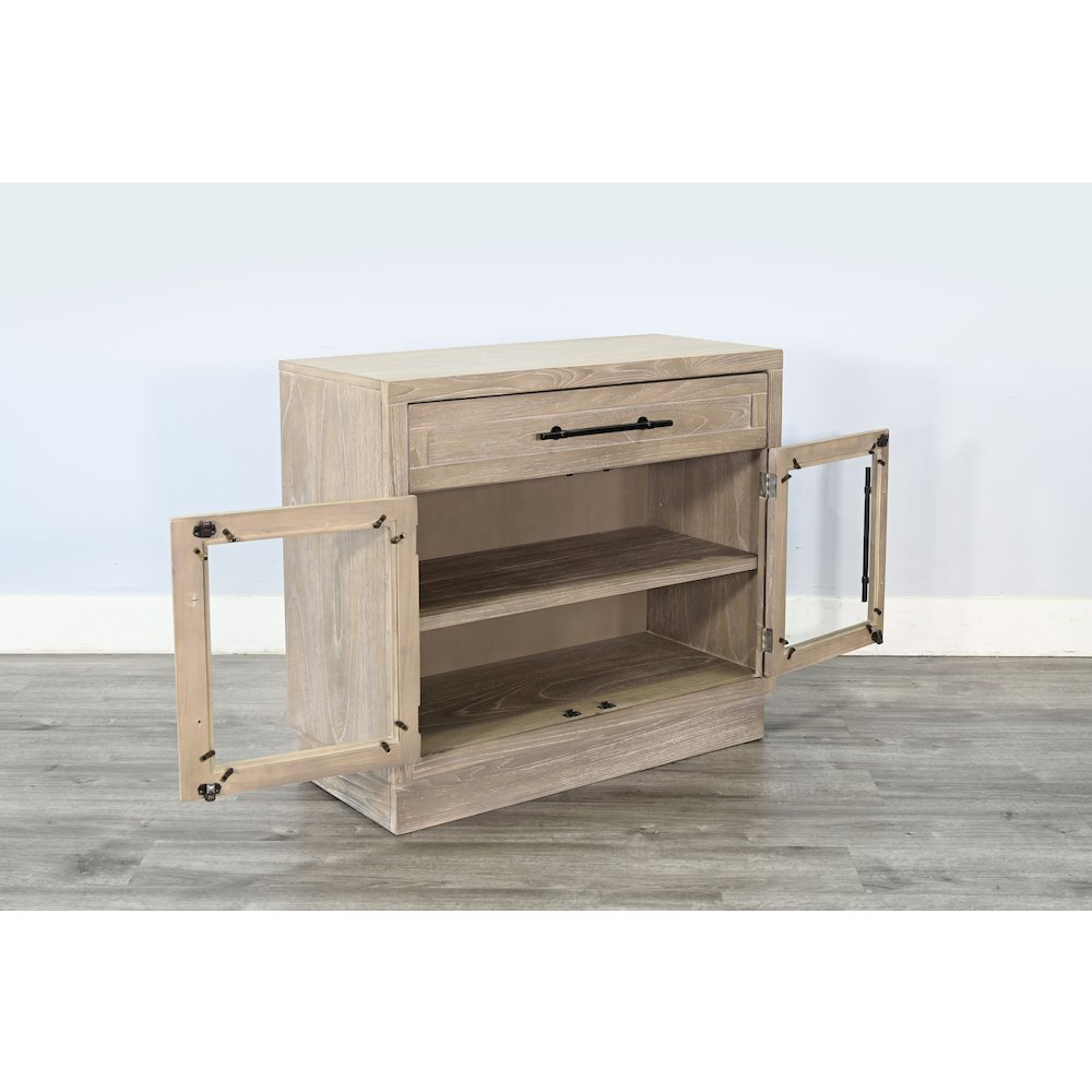 Mia 2 Door Glass Cabinet. Picture 4