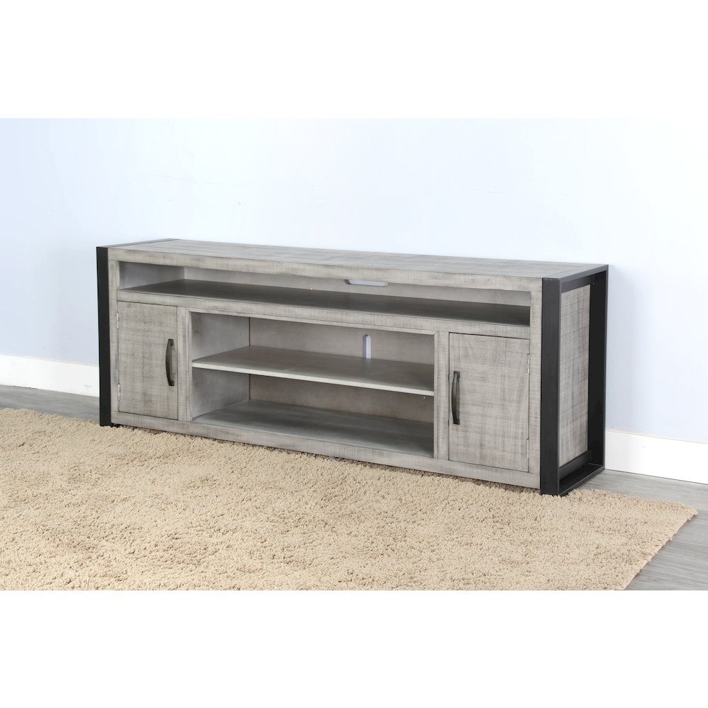 Media Console, Alpine Grey. Picture 3