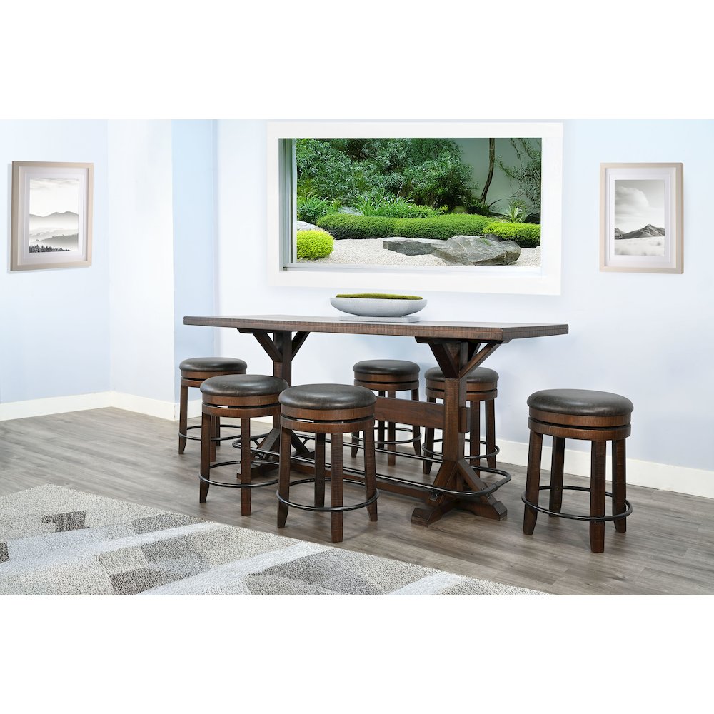 Homestead Rectangular Pub Table Set. Picture 2