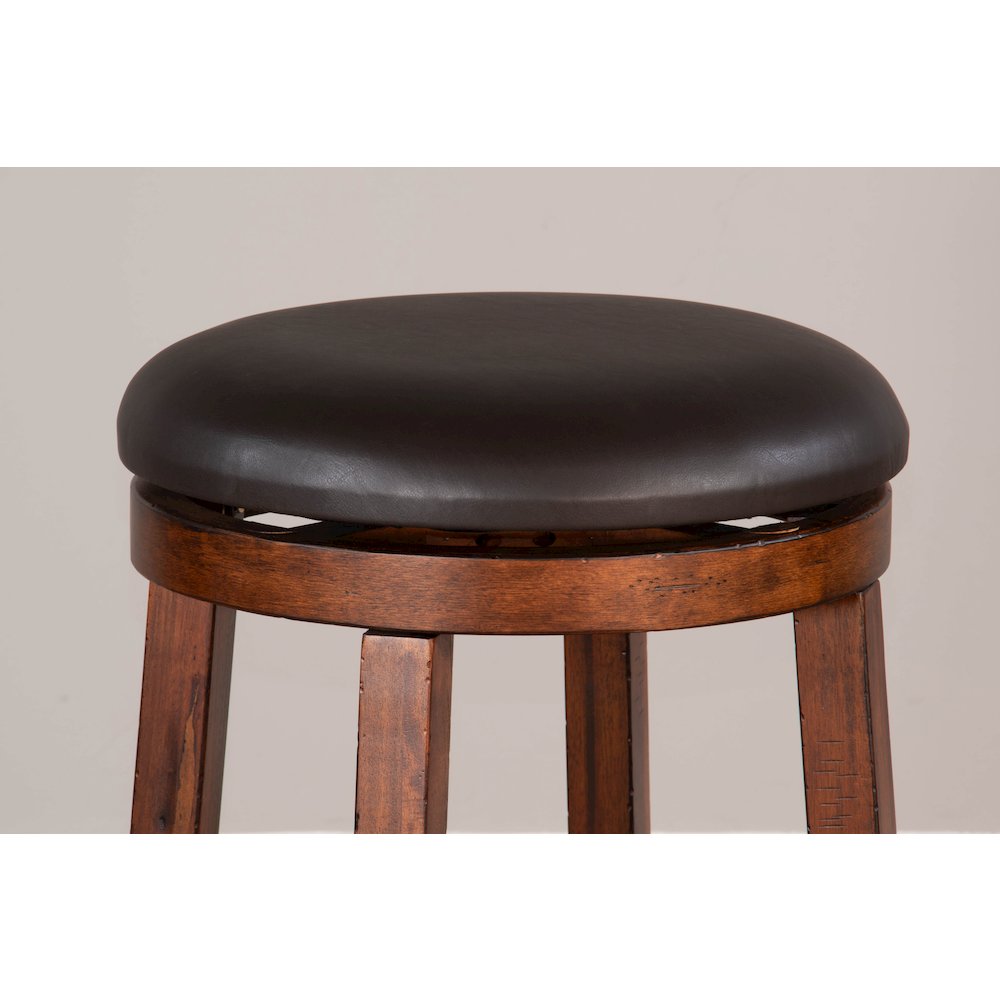 Bar Swivel Stool, Cushion Seat (Set of 2). Picture 4