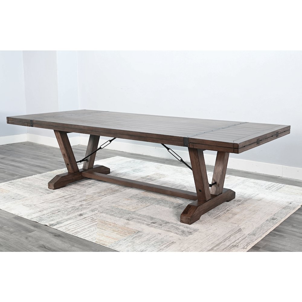Yellowstone Extension Table with Folding Leaves. Picture 3