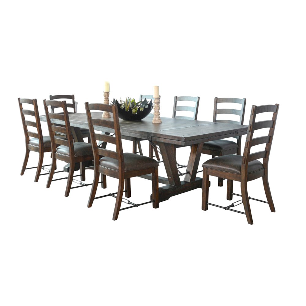 Yellowstone Folding Leaf Extension Dining Set. Picture 1