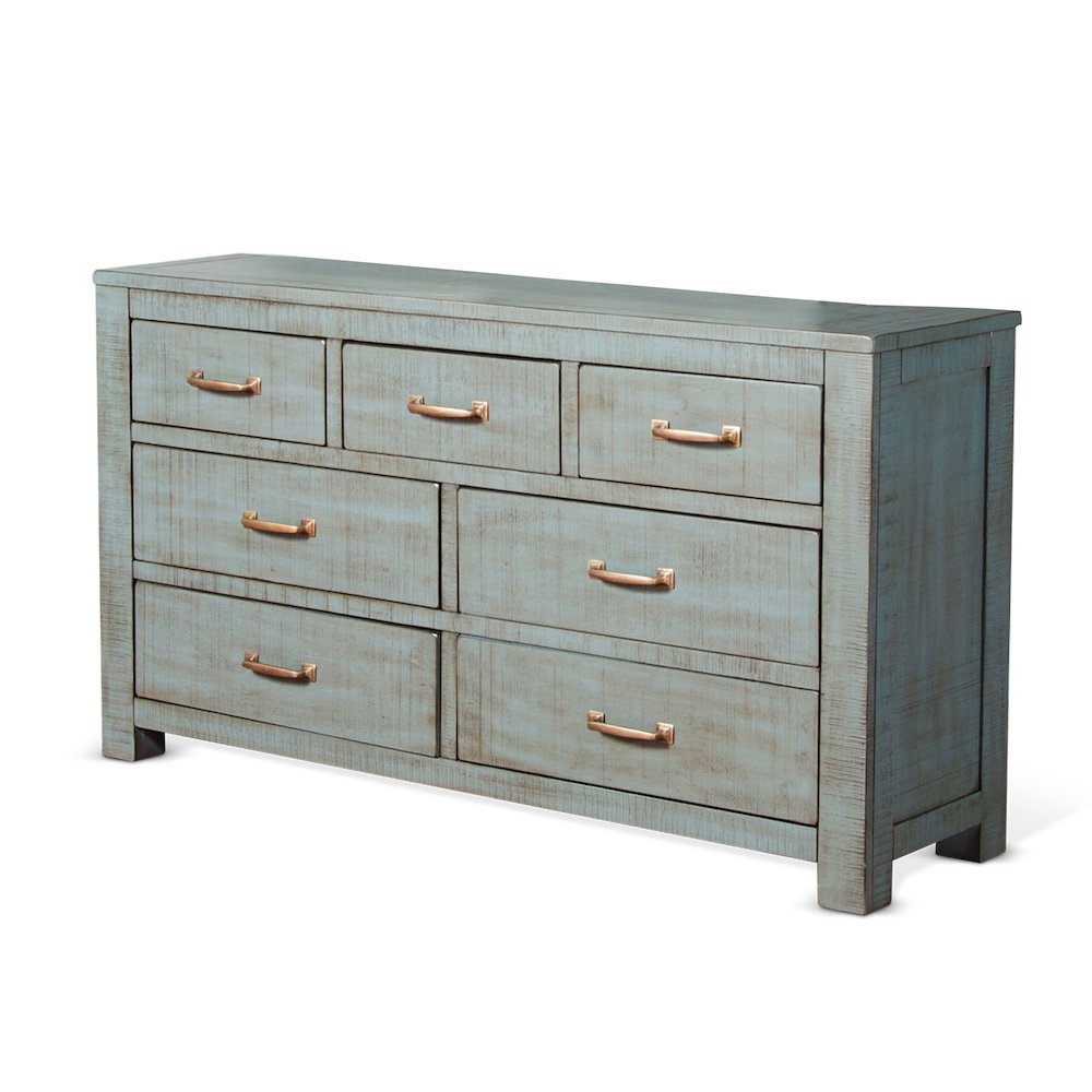 Rustic 7-Drawer Dresser. Picture 1