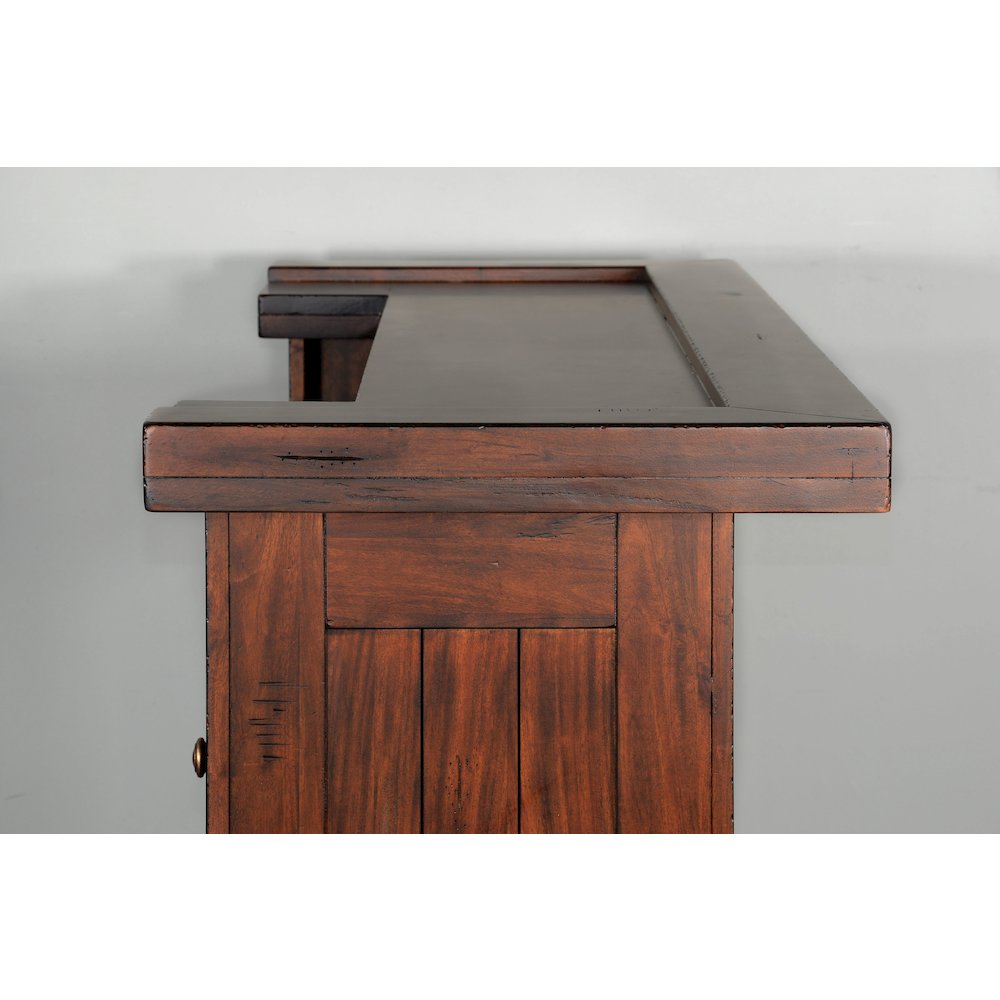 78" Farmhouse Wood Home Bar Set. Picture 4