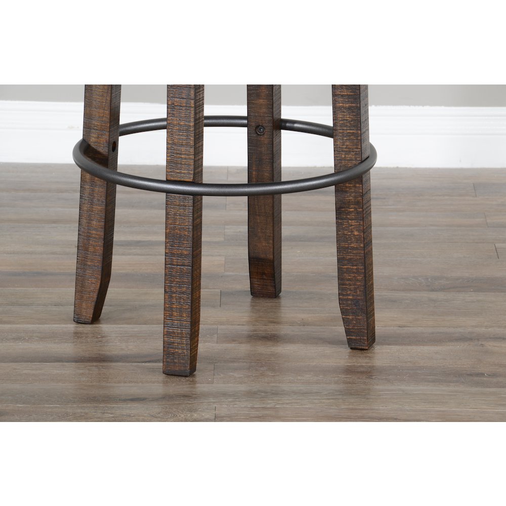 Bar Swivel Stool, Cushion Seat (Set of 2). Picture 3