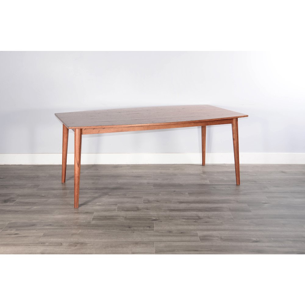 Mid-century Wood Dining Table, Cinnamon. Picture 1