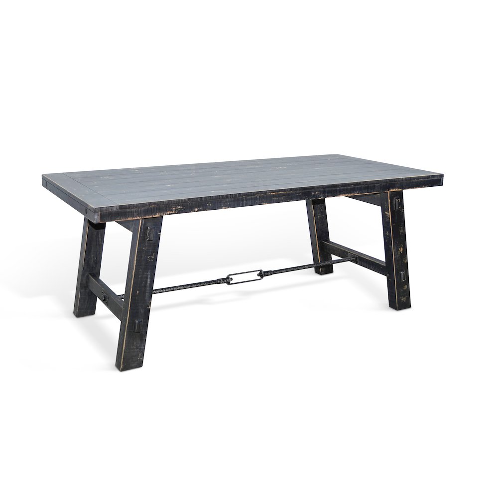 Marina Wood Dining Table with Turnbuckle. Picture 1