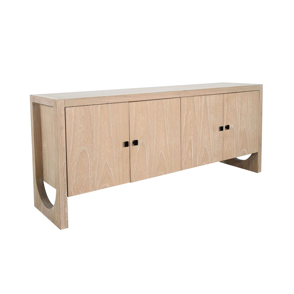 Liz Arched Leg Oak Buffet. Picture 1