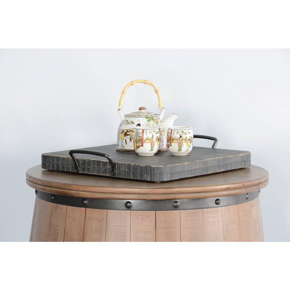 Black Sand Ottoman Tray. Picture 3