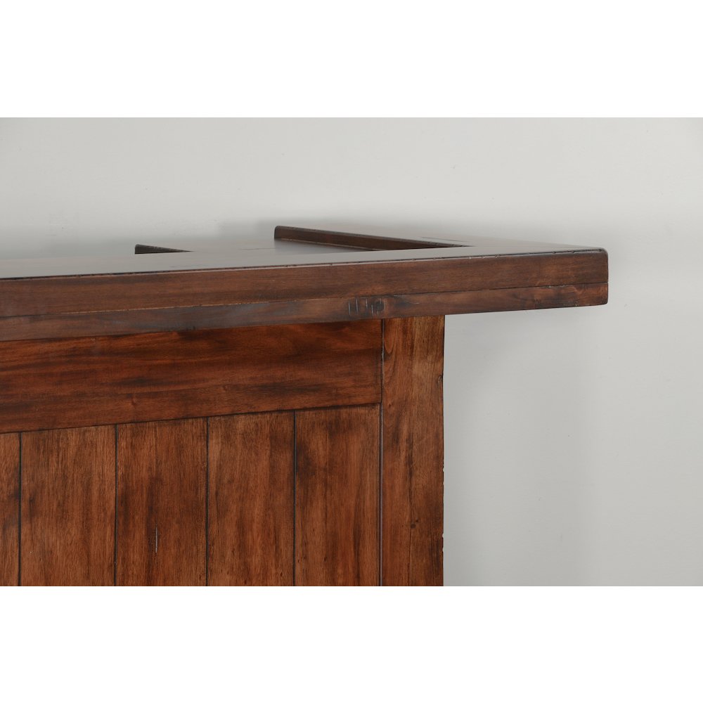 78" Farmhouse Wood Home Bar Set. Picture 8