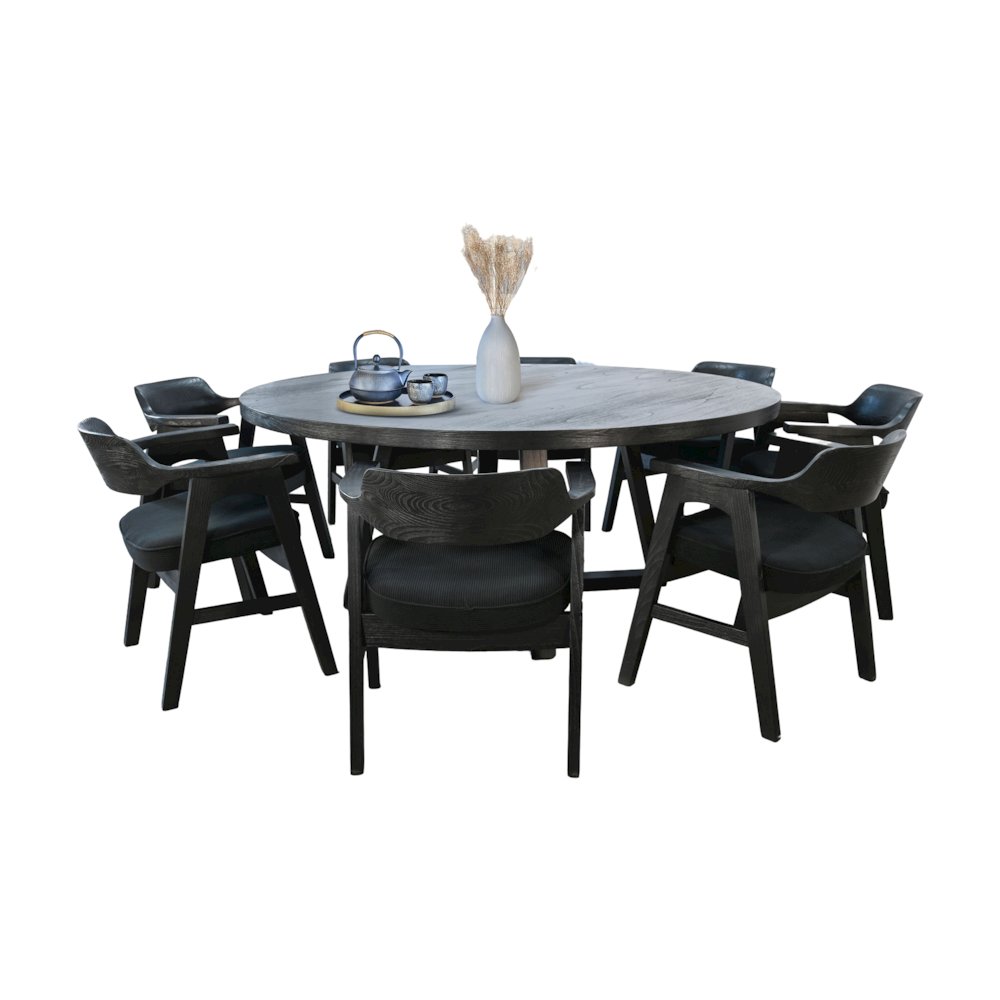 Mia Large Round Dining Set. Picture 1