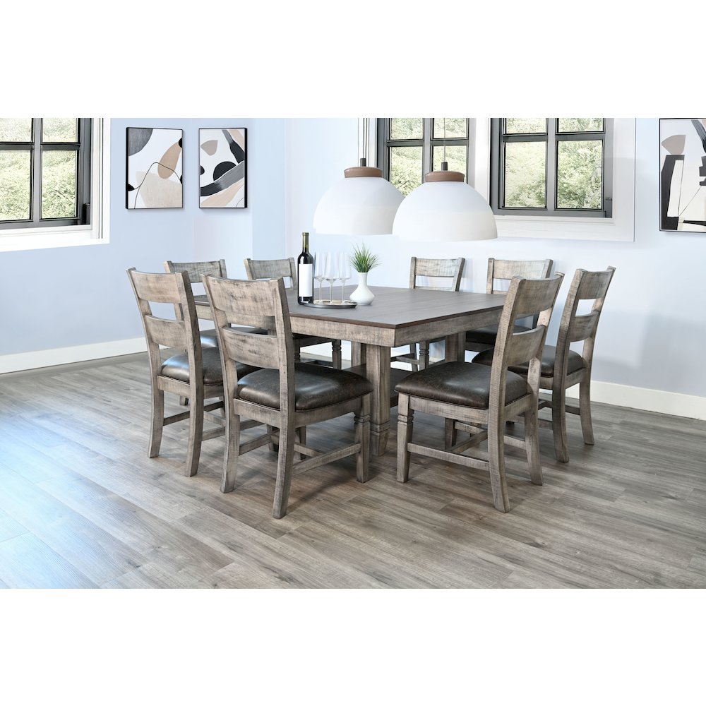 Wendy Square Dining Set with Storage Shelf. Picture 2