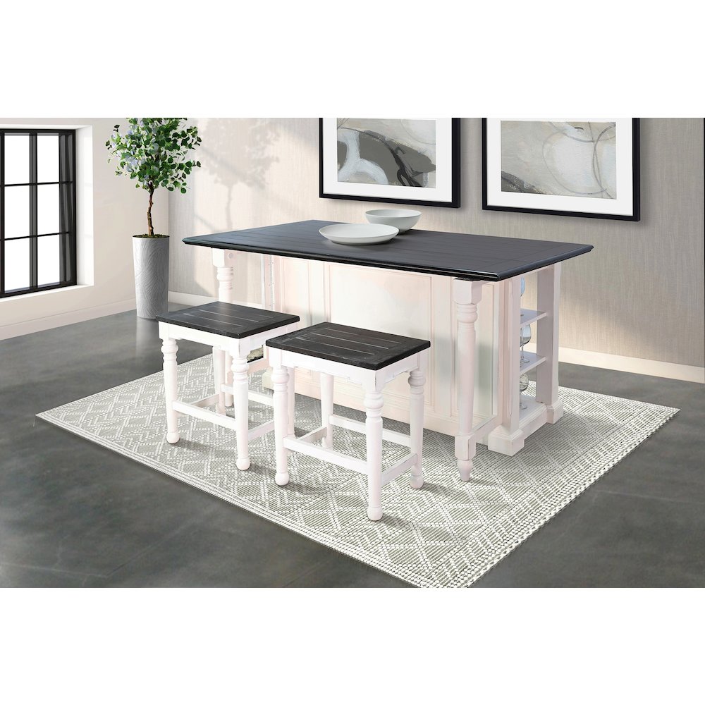 Carriage House Kitchen Island, 13" Drop Leaf. Picture 2