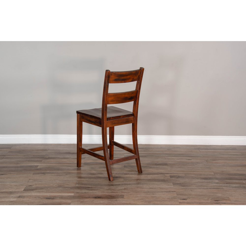 Sunny Designs Wood Ladderback Barstool (Set of 2). Picture 4