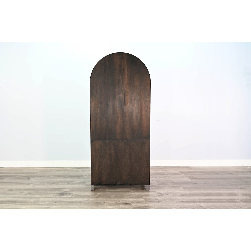 Arched Display Cabinet with Doors. Picture 4