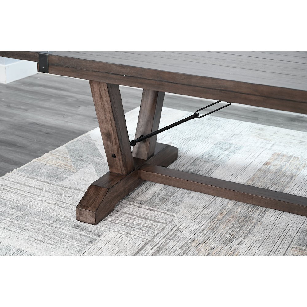 Sunny Designs Yellowstone Extension Table with Folding Leaves. Picture 3