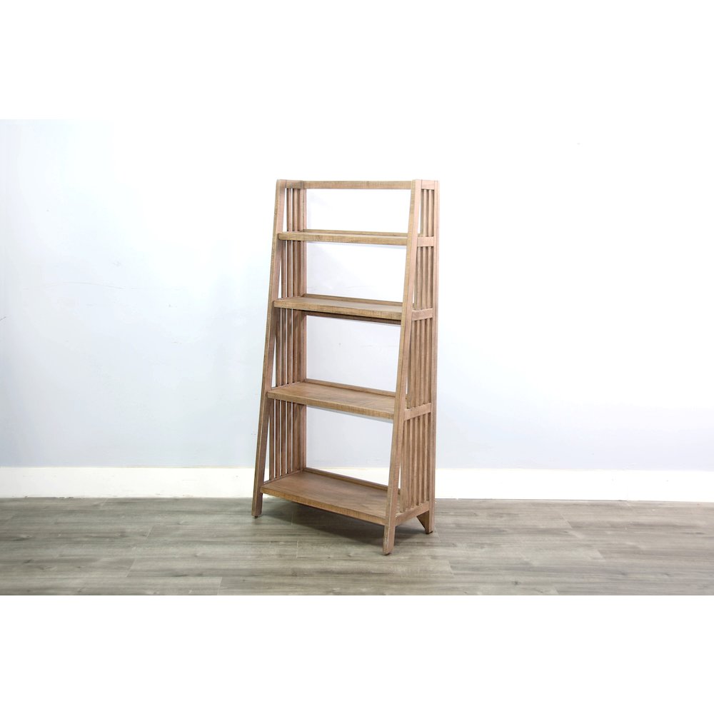 Sunny Designs  60" Mahogany Wood Folding Bookcase. Picture 5