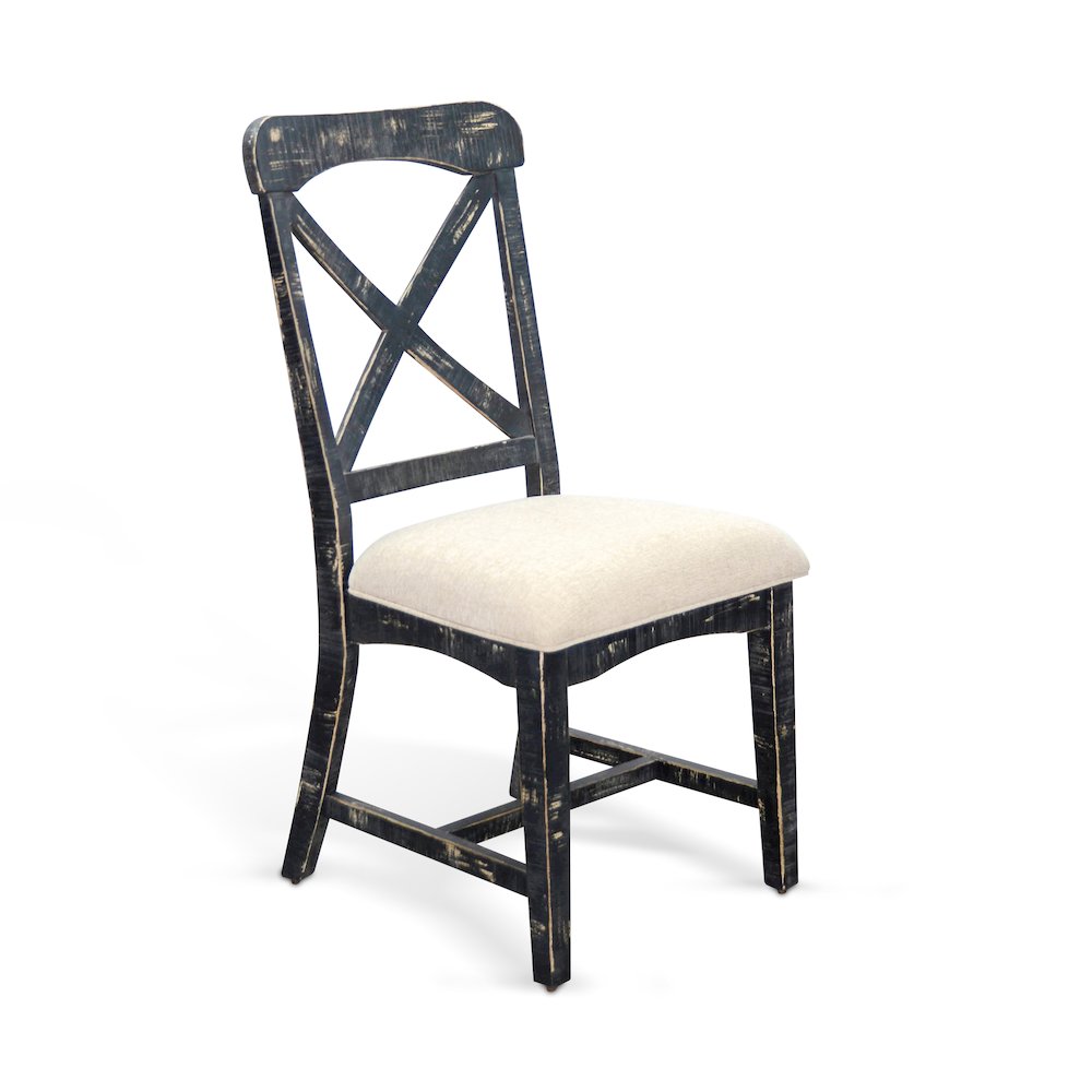 Sunny Designs Black Sand Chair, Cushion Seat (Set of 2). Picture 1