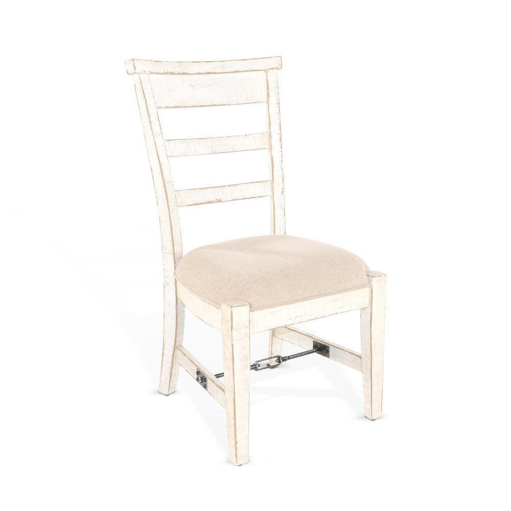 Sunny Designs White Sand Side Chair, Cushion Seat (Set of 2). Picture 1
