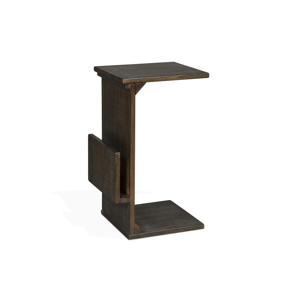 Sunny Designs Chairside Table with Magazine Rack. Picture 1