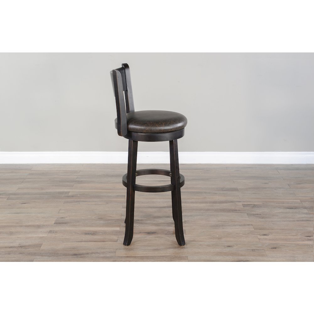 Sunny Designs Bar Swivel Barstool, Cushion Seat & Back (Set of 2). Picture 4