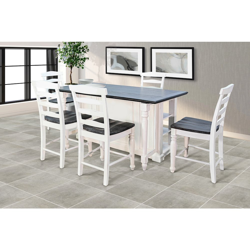 Sunny Designs Carriage House Kitchen Island, 13" Drop Leaf. Picture 8