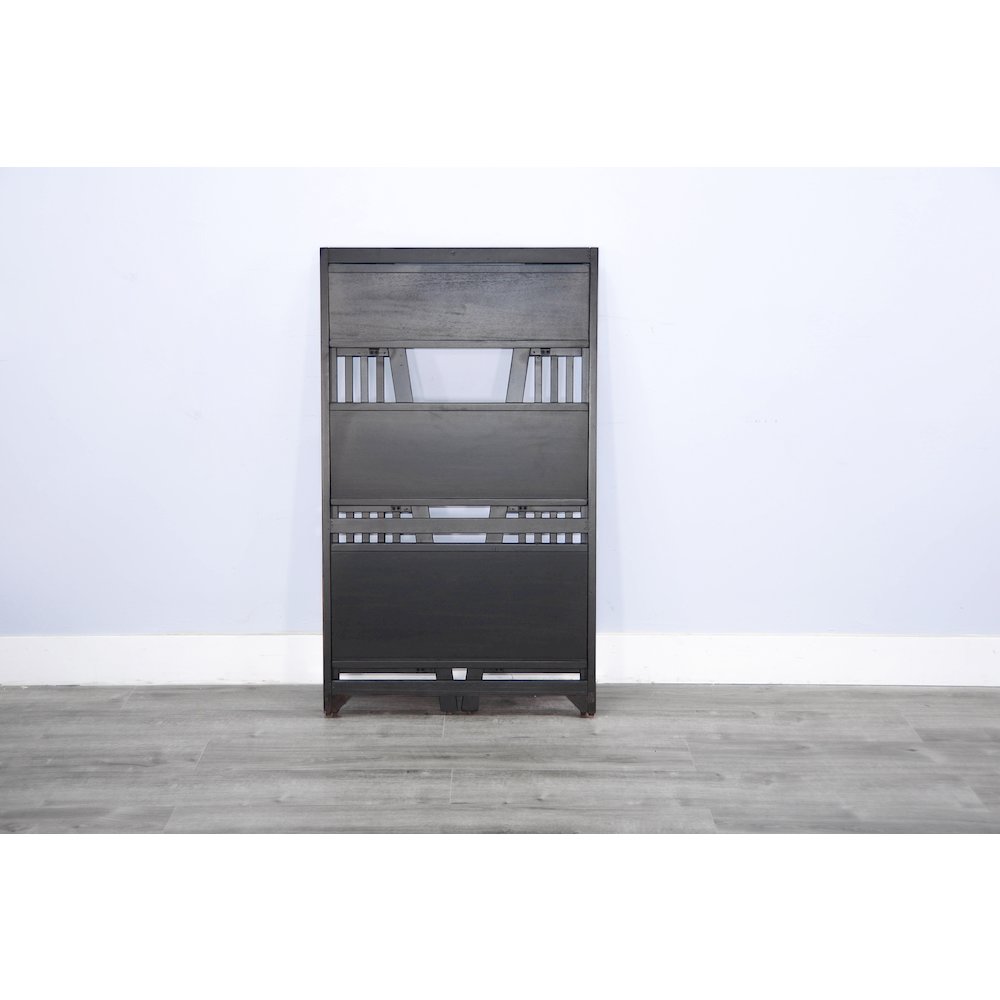 Sunny Designs 48" Mahogany Wood Folding Bookcase. Picture 3