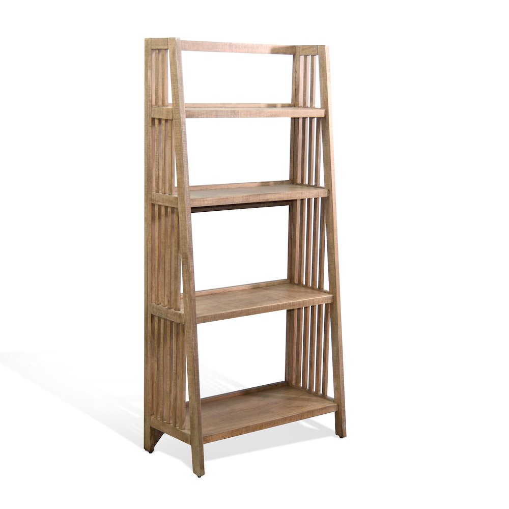 Sunny Designs  60" Mahogany Wood Folding Bookcase. Picture 1