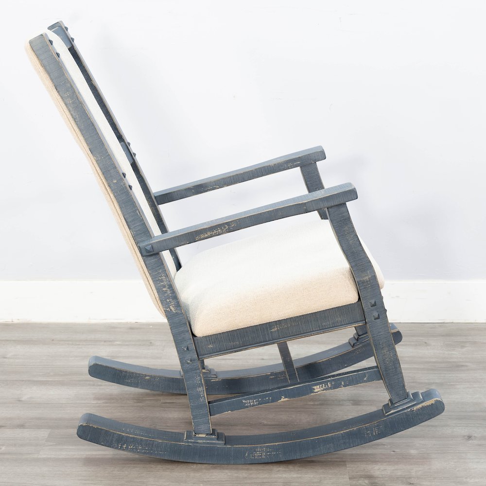 Sunny Designs Ocean Blue Rocker, Cushion Seat & Back. Picture 3