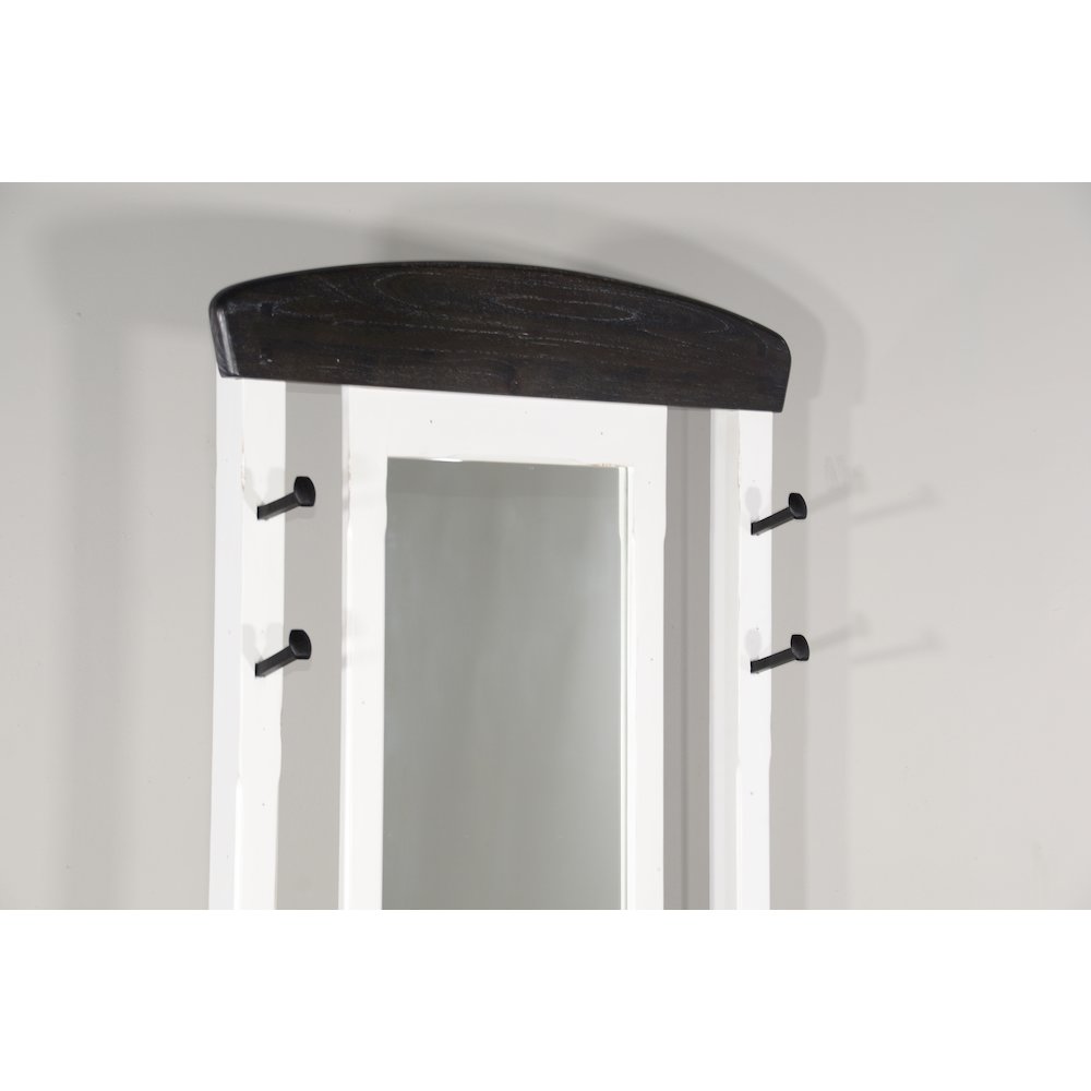 Sunny Designs 78" 4-hook Farmhouse Wood Hall Tree. Picture 6