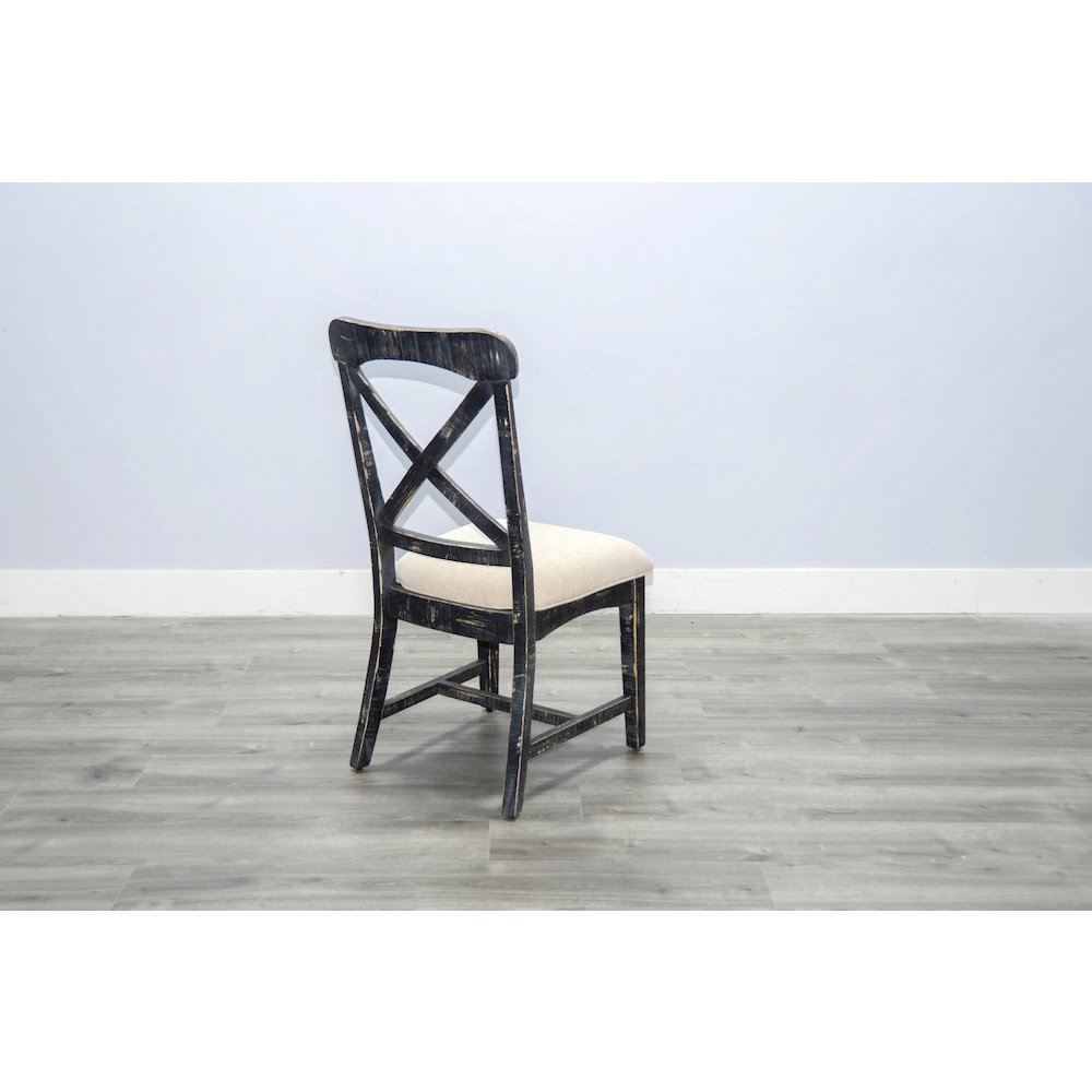 Sunny Designs Black Sand Chair, Cushion Seat (Set of 2). Picture 3