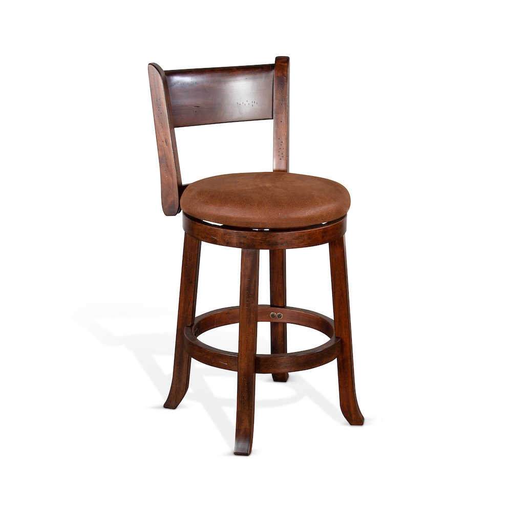 Sunny Designs Counter Swivel Barstool, Cushion Seat & Back (Set of 2). Picture 1