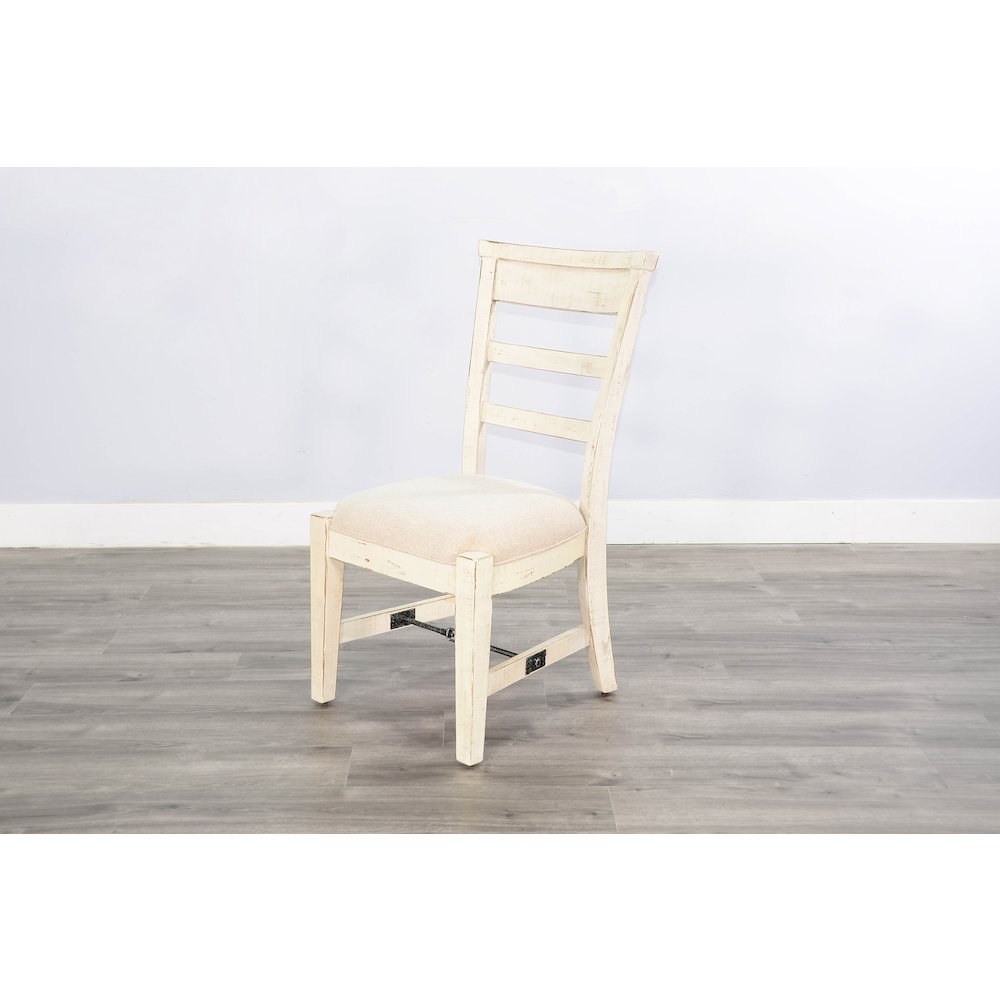 Sunny Designs White Sand Side Chair, Cushion Seat (Set of 2). Picture 2