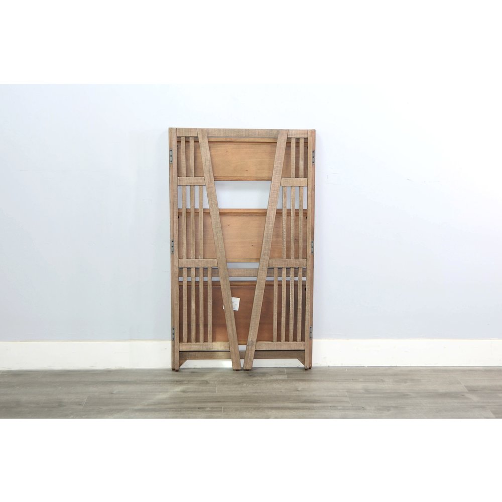 Sunny Designs 48" Mahogany Wood Folding Bookcase. Picture 3