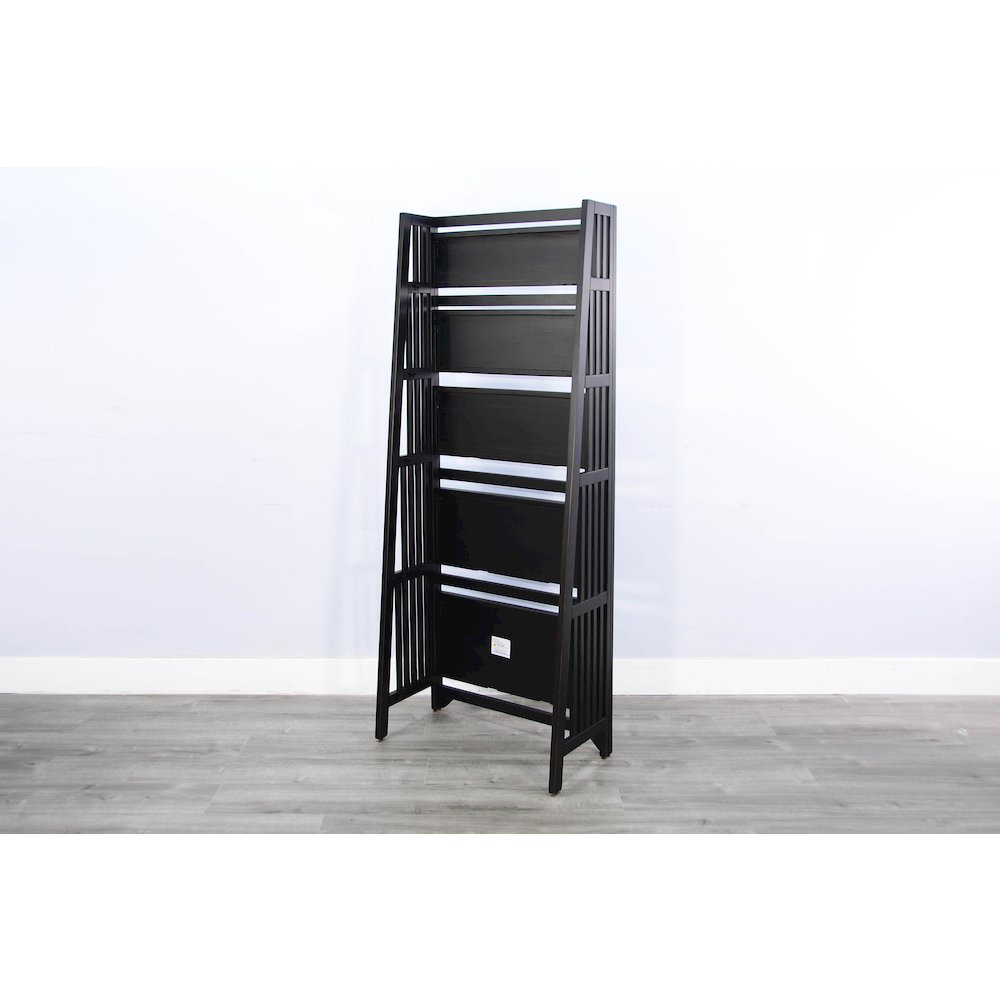 Sunny Designs  72" Mahogany Wood Folding Bookcase. Picture 4