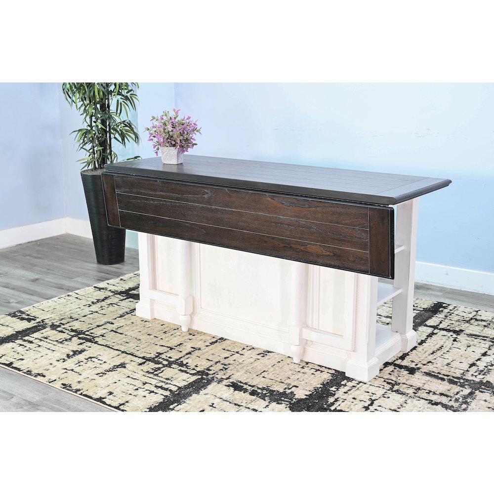 Sunny Designs Carriage House Kitchen Island, 13" Drop Leaf. Picture 5