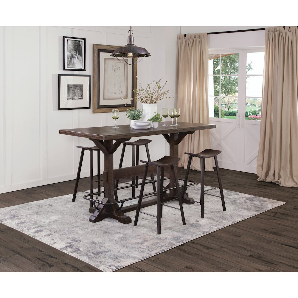 Sunny Designs Homestead Rectangular Pub Table. Picture 2