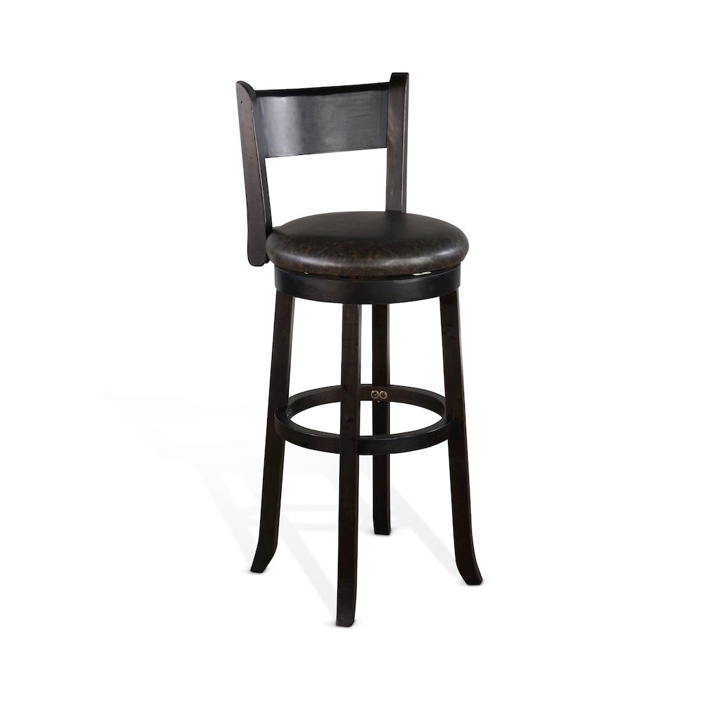 Sunny Designs Bar Swivel Barstool, Cushion Seat & Back (Set of 2). Picture 1