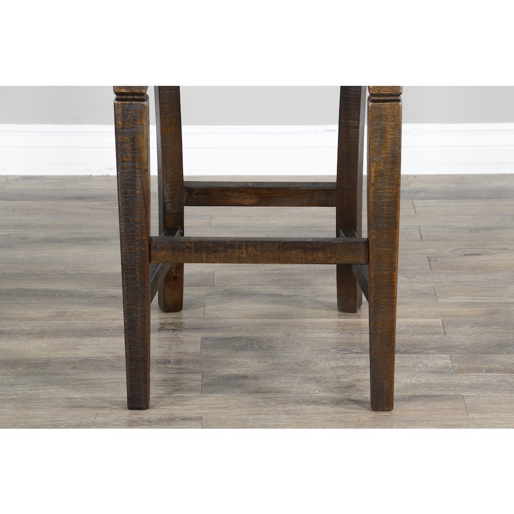 Sunny Designs Bar Homestead Ladderback Barstool, Cushion Seat (Set of 2). Picture 3