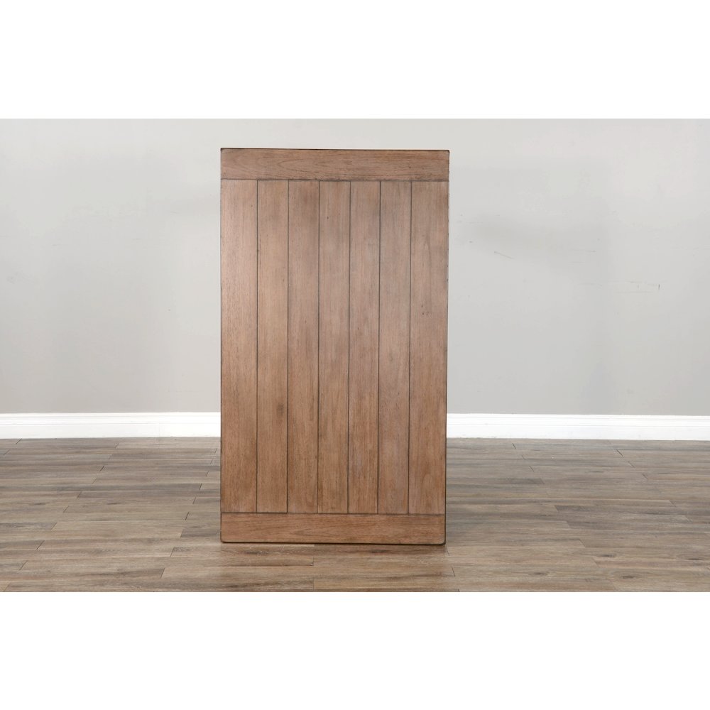 Sunny Designs Doe Valley 52" Farmhouse Wood Coffee Table in Taupe Brown. Picture 2