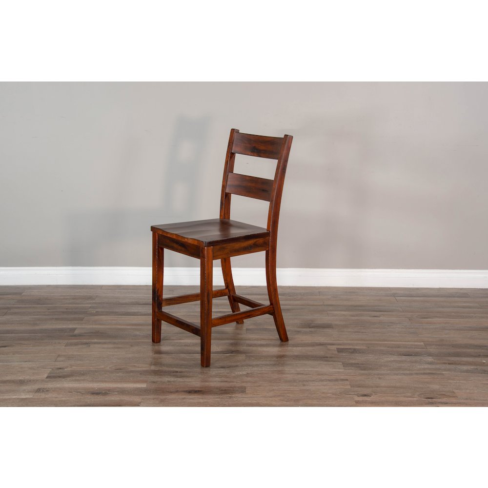 Sunny Designs Wood Ladderback Barstool (Set of 2). Picture 3